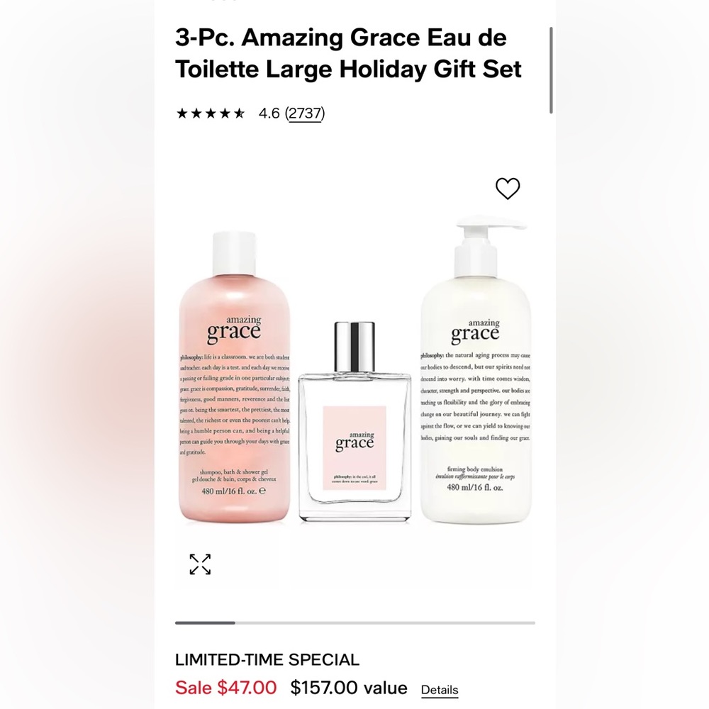 Philosophy Amazing Grace set
